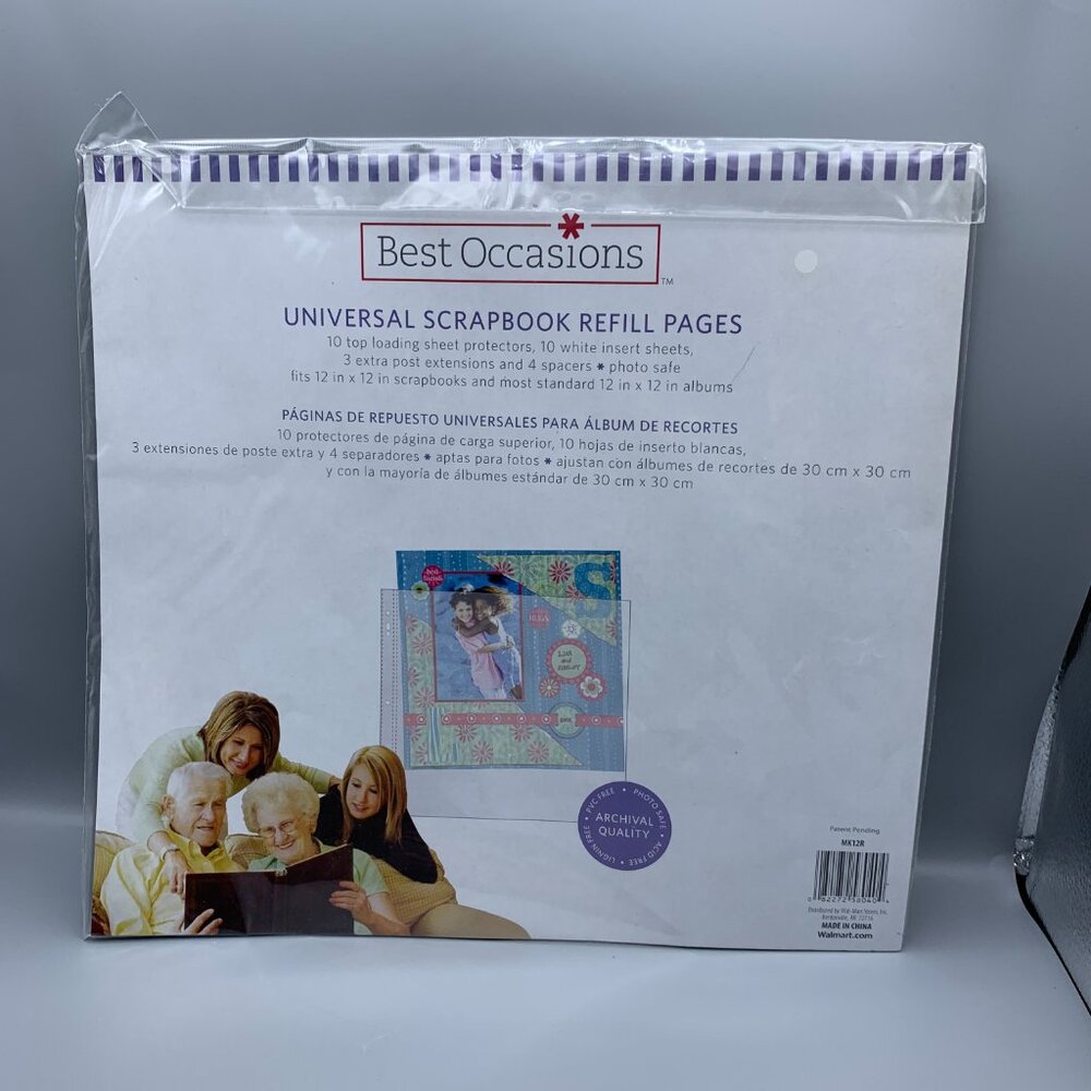 NEW Best Occasions Universal Scrapbook Refill Pages in Package